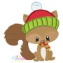 Woodland Christmas Squirrel Embroidery Design Pattern-4