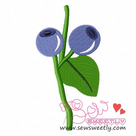 Blueberry Embroidery Design Pattern-1