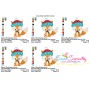 Woodland Christmas Fox Embroidery Design Pattern-4