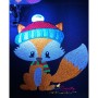 Woodland Christmas Fox Embroidery Design Pattern-2