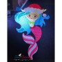 Christmas Mermaid-2 Embroidery Design Pattern-2