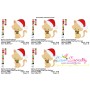 Christmas Kitty Cat Scarf Embroidery Design Pattern-4
