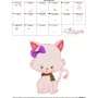 Christmas Kitty Girl Embroidery Design Pattern-3