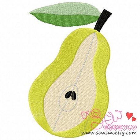 Pear Embroidery Design Pattern-1