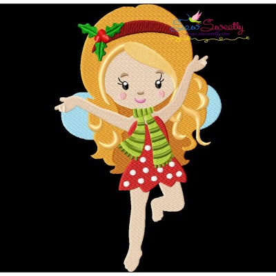 Christmas Fairy-4 Embroidery Design Pattern-1