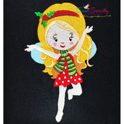 Christmas Fairy-4 Embroidery Design Pattern-1
