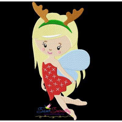 Christmas Fairy-3 Embroidery Design Pattern-1