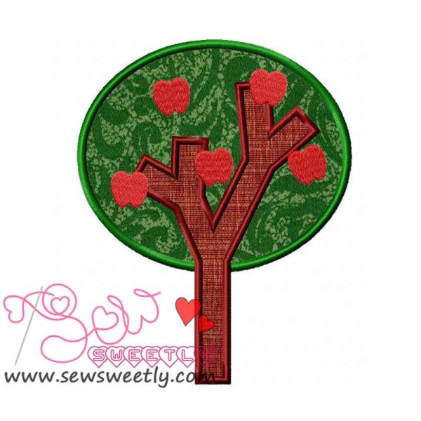 Apple Tree-2 Applique Design Pattern-1