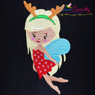 Christmas Fairy-3 Embroidery Design Pattern-1