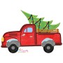 Christmas Tree Truck Applique Design Pattern-1