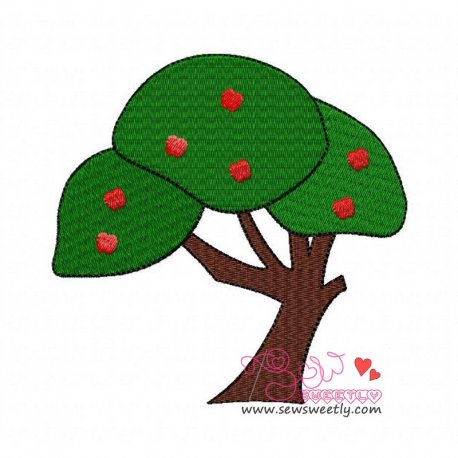 Apple Tree-1 Embroidery Design- 1