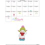 Christmas Ice Skating Little Snowman-2 Embroidery Design Pattern-3