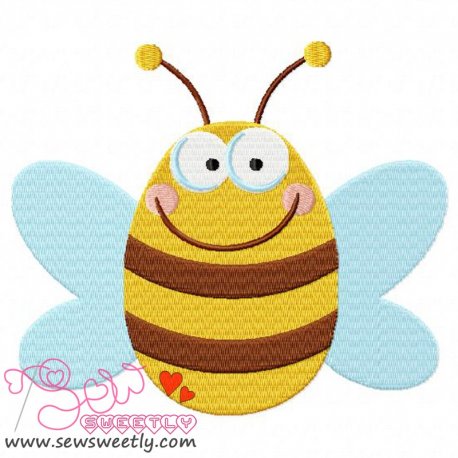 Bee-1 Embroidery Design Pattern-1