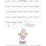 Christmas Ice Skating Little Snowman-2 Applique Design Pattern-3
