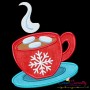 Christmas Coffee Cup Applique Design Pattern-1