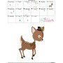 Woodland Christmas Deer Embroidery Design Pattern-3