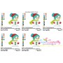 Cute Christmas Snowman-1 Embroidery Design Pattern-2