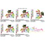Christmas Snowman Family Embroidery Design Pattern-2