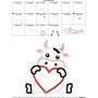 Valentine Cow Applique Design Pattern-3