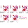 Valentine Heart Kitty Cat Embroidery Design Pattern-2