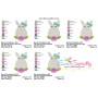 Bunny Flower Easter Embroidery Design Pattern-2