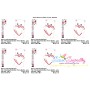 Valentine Baby Bear Heart Applique Design Pattern-2