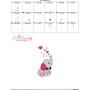 Valentine Elephant Baby Boy Embroidery Design Pattern-3