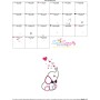 Valentine Elephant Baby Boy Applique Design Pattern-3