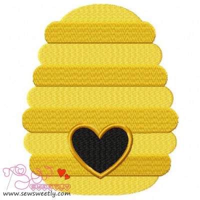 Bee Hive Embroidery Design Pattern-1