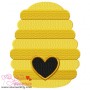 Bee Hive Embroidery Design Pattern-1