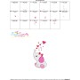 Valentine Elephant Baby Girl Embroidery Design Pattern-3