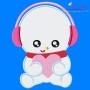 Free Valentine Baby Snowman Embroidery Design Pattern-1