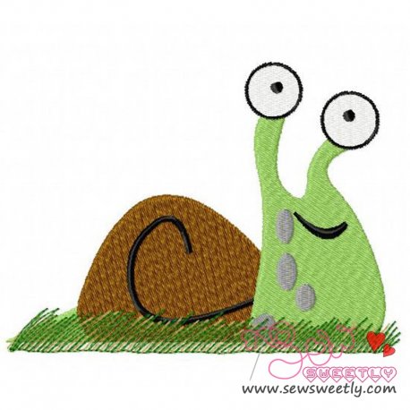 Snail Embroidery Design- 1