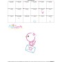 Valentine Bird Letter Applique Design Pattern-3