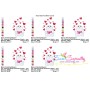 Valentine Baby Snowman Hearts Embroidery Design Pattern-2