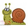 Smiling Snail Applique Design Pattern-2