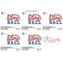 Play Ball Lettering Embroidery Design Pattern-2