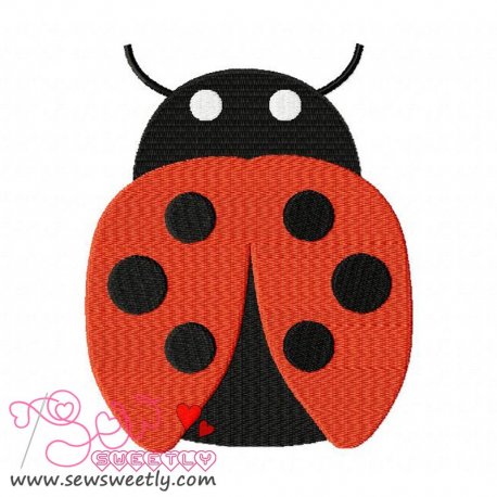 Lady Bug Embroidery Design- 1