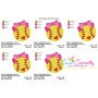 Softball Bow Embroidery Design Pattern-2