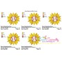 Baseball Sunflower Embroidery Design Pattern-2