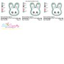Easter Bunny Face Ornament ITH Embroidery Design Pattern-2