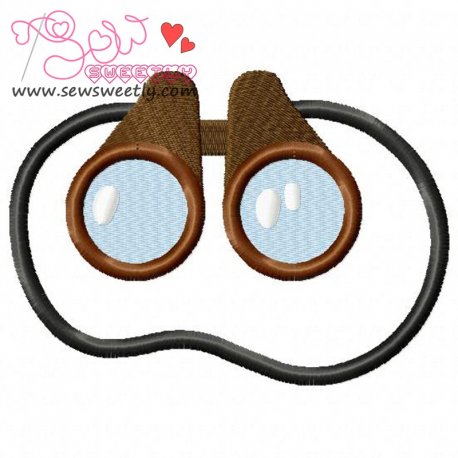 Binocular-1 Embroidery Design- 1