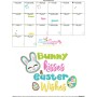Bunny Kisses Easter Wishes-2 Easter Lettering Embroidery Design Pattern-3
