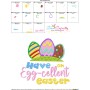 Have An Egg-cellent Easter Lettering Embroidery Design Pattern-3