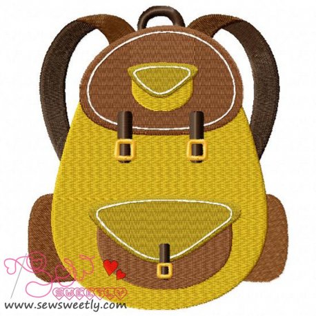 Camping Backpack Embroidery Design Pattern-1