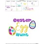 Easter Egg Hunt Lettering Embroidery Design Pattern-3