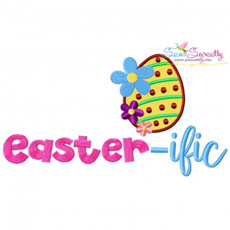 Easter-ific Lettering Embroidery Design Pattern