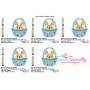 Easter Bunny Boy Basket Embroidery Design Pattern-2
