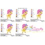 Easter Chick Bonnet Embroidery Design Pattern-2