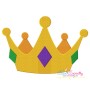 Golden Crown Embroidery Design Pattern-1